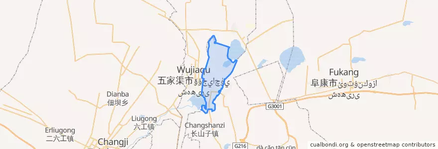 Mapa de ubicacion de 羊毛工镇.