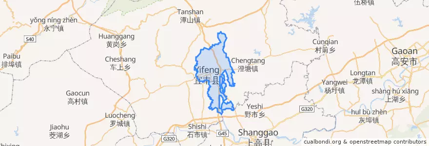 Mapa de ubicacion de 新昌镇.