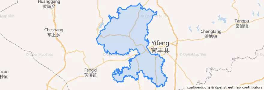 Mapa de ubicacion de 桥西乡.
