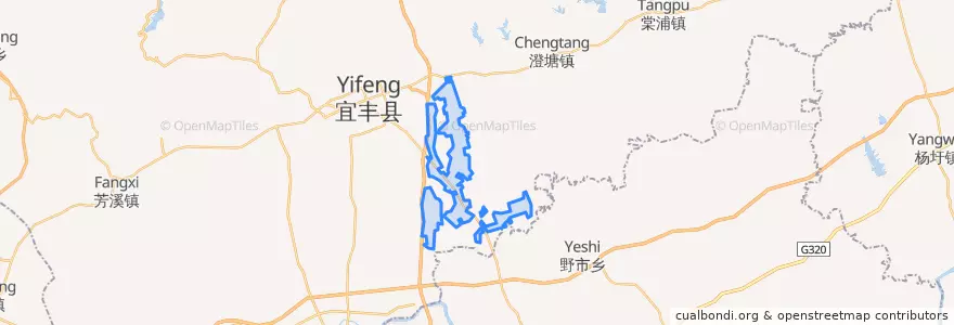 Mapa de ubicacion de 宜丰县工业园区.