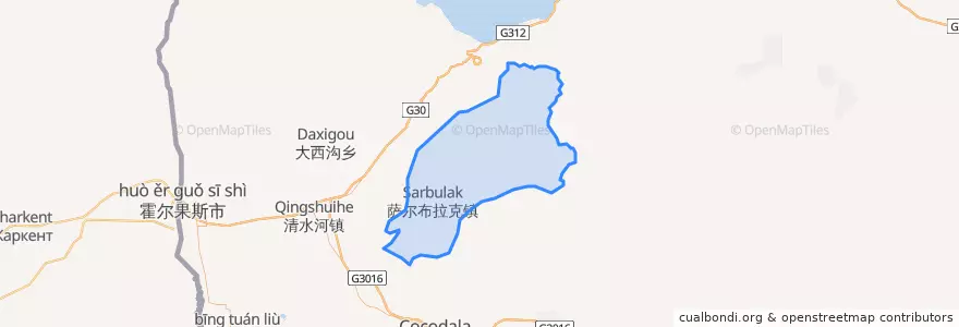 Mapa de ubicacion de 萨尔布拉克镇.