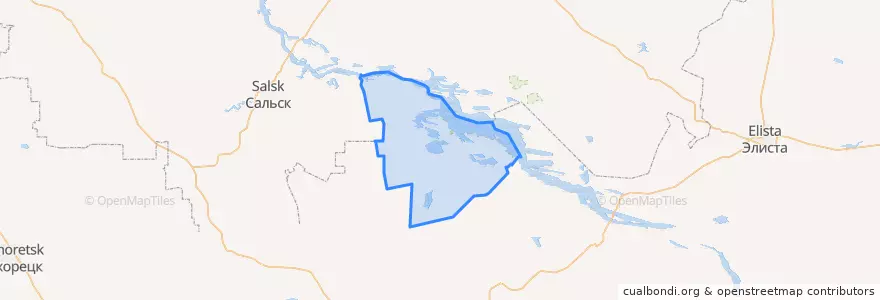 Mapa de ubicacion de Yashaltinsky District.