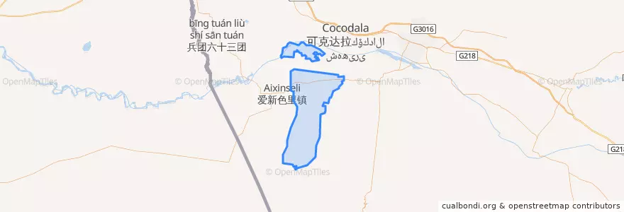 Mapa de ubicacion de 堆齐牛录乡.