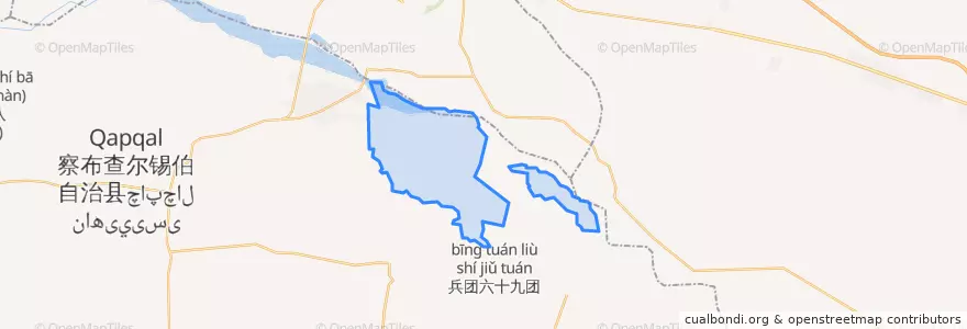 Mapa de ubicacion de 米粮泉回族乡.