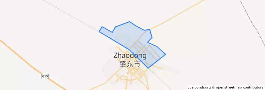 Mapa de ubicacion de Dongshengqu Subdistrict.