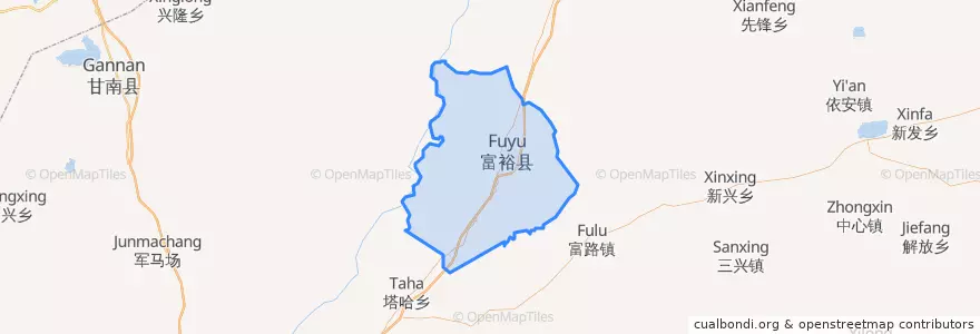 Mapa de ubicacion de 友谊乡.