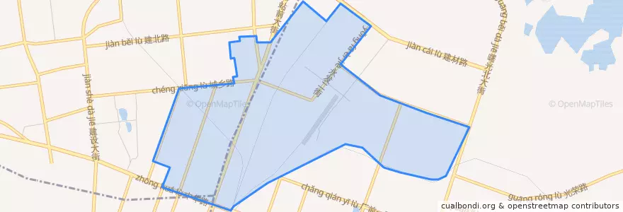 Mapa de ubicacion de 北局宅街道.