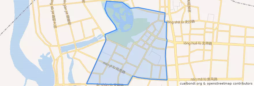 Mapa de ubicacion de 五龙街道.