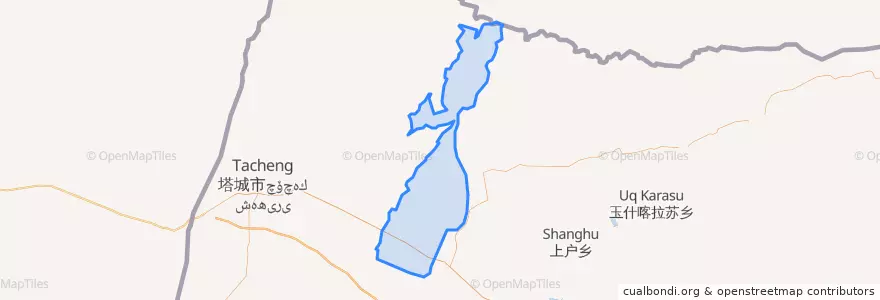 Mapa de ubicacion de 恰夏镇.