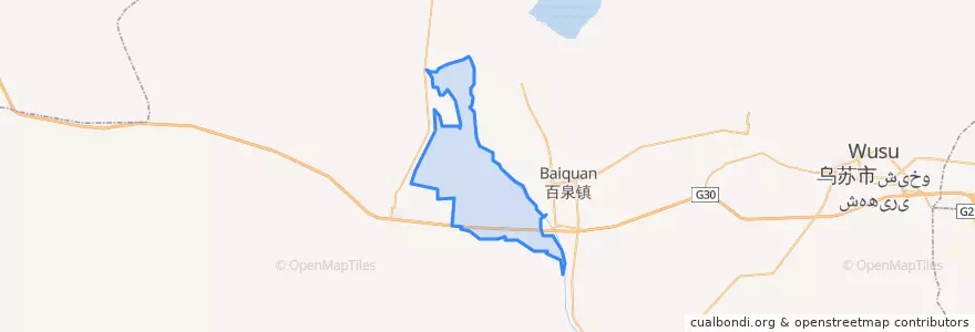 Mapa de ubicacion de 四棵树镇.