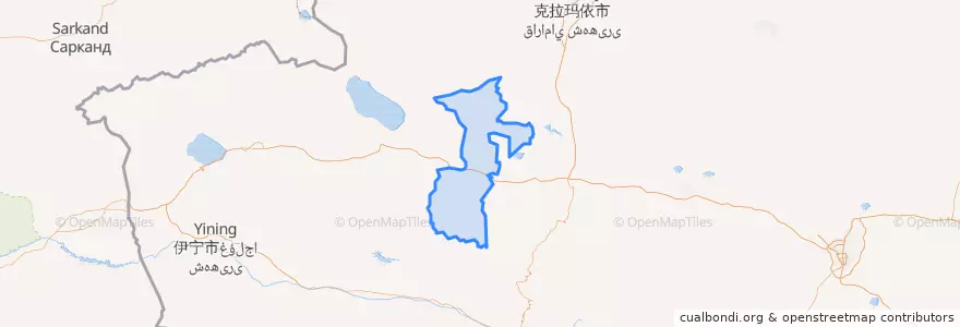 Mapa de ubicacion de 古尔图镇.