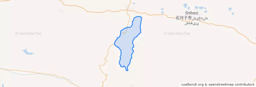 Mapa de ubicacion de 巴音沟牧场.