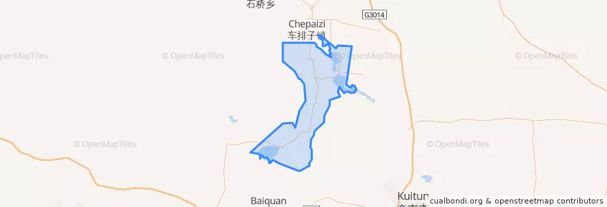 Mapa de ubicacion de 兵团一二五团.