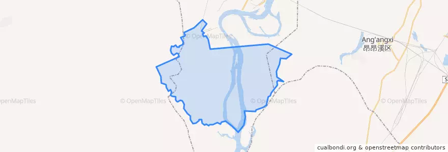 Mapa de ubicacion de 杜尔门沁达斡尔族乡.