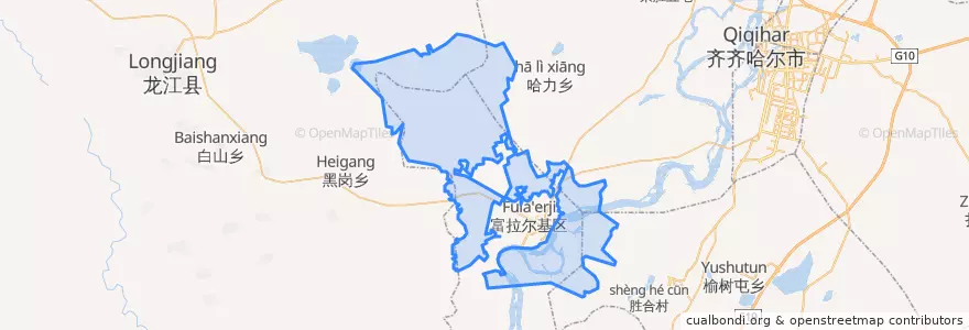 Mapa de ubicacion de Чанцин.