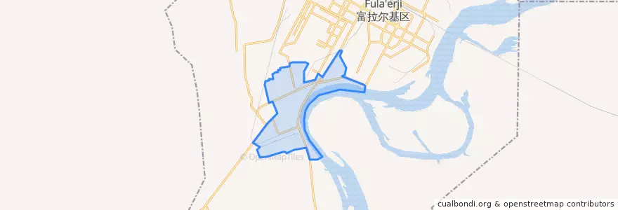 Mapa de ubicacion de Dianli Subdistrict.