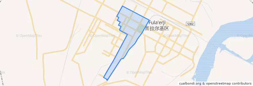 Mapa de ubicacion de 红宝石街道.