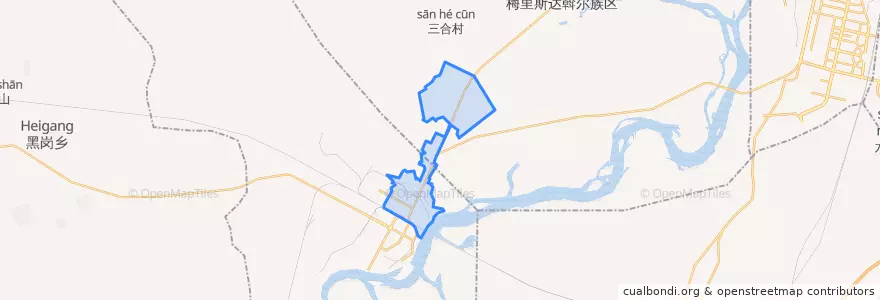 Mapa de ubicacion de 铁北街道.