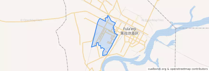Mapa de ubicacion de Xingfu Subdistrict.