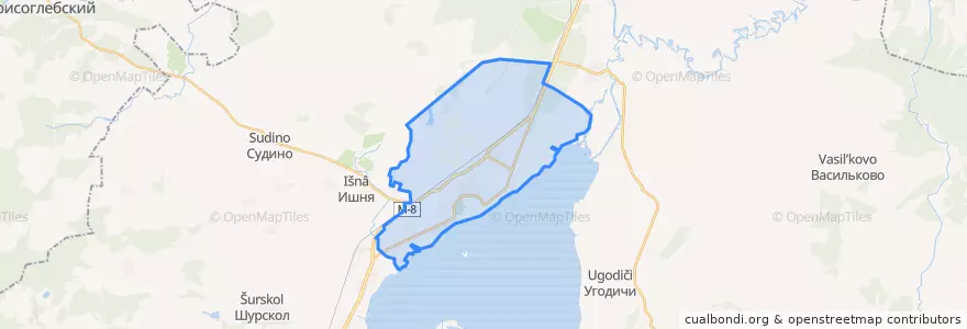 Mapa de ubicacion de городское поселение Ростов.