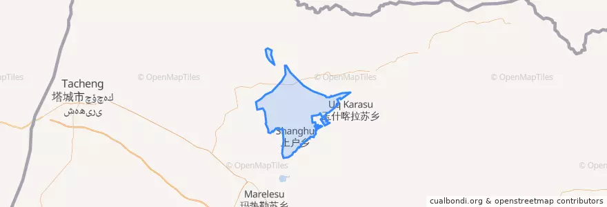 Mapa de ubicacion de 上户镇.
