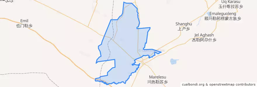 Mapa de ubicacion de 郊区乡.