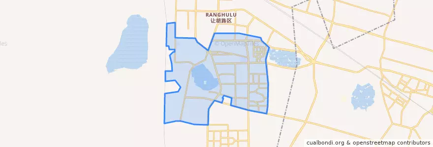 Mapa de ubicacion de Xibin Subdistrict.