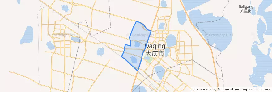 Mapa de ubicacion de Fuqiang Subdistrict.