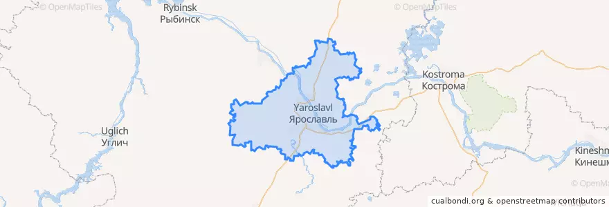 Mapa de ubicacion de Ярославский район.