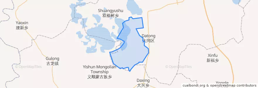Mapa de ubicacion de 太阳升镇.