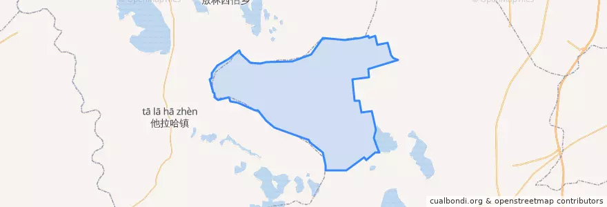 Mapa de ubicacion de 和平牧场.