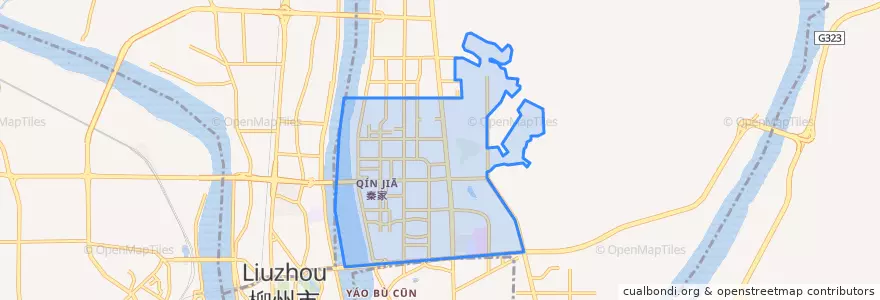 Mapa de ubicacion de 潭中街道 / Tanzhong.