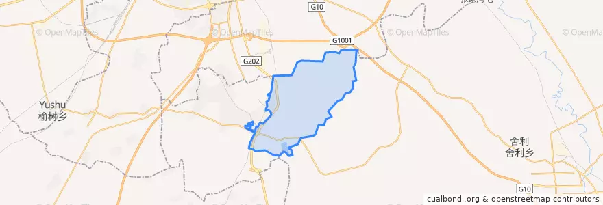 Mapa de ubicacion de 平房镇.