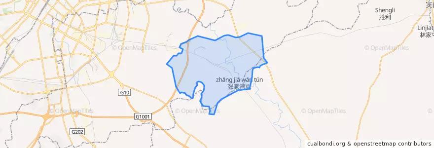 Mapa de ubicacion de Чэнгаоцзы.