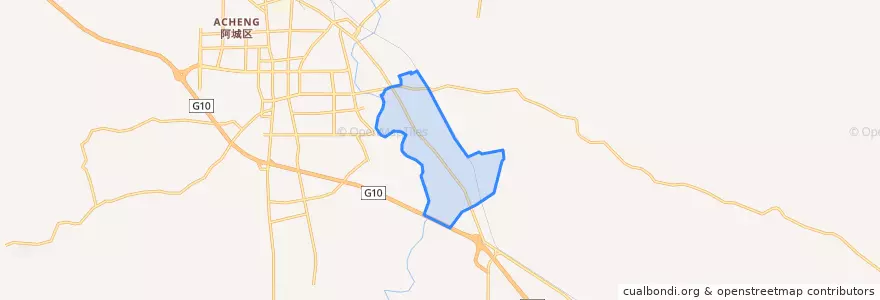 Mapa de ubicacion de 阿城原种场.