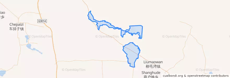 Mapa de ubicacion de 四道河子镇.