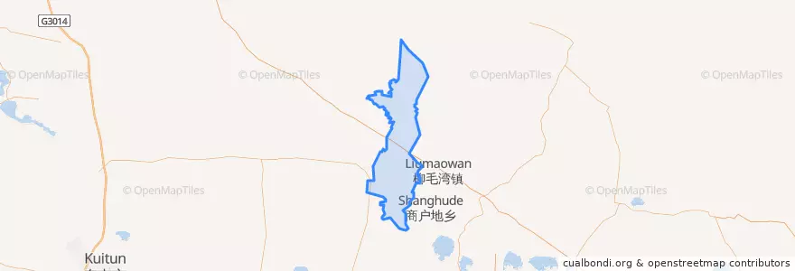 Mapa de ubicacion de 老沙湾镇.