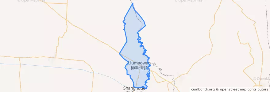 Mapa de ubicacion de 柳毛湾镇.