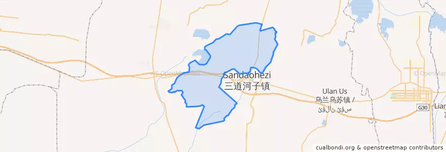 Mapa de ubicacion de 大泉乡.