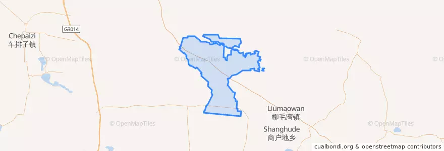 Mapa de ubicacion de 兵团一二一团.
