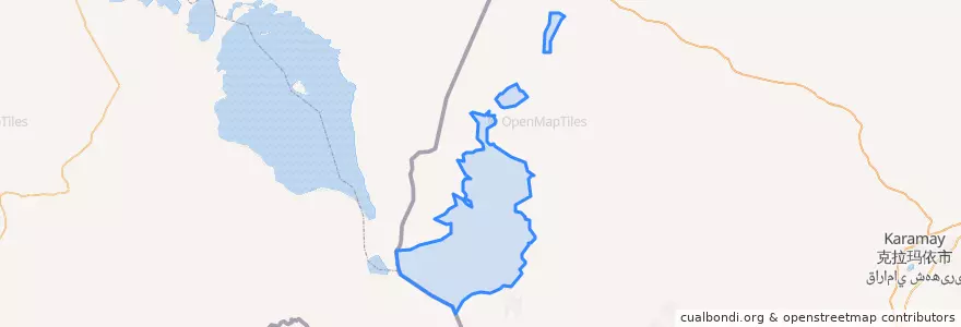 Mapa de ubicacion de 察汗托海牧场.