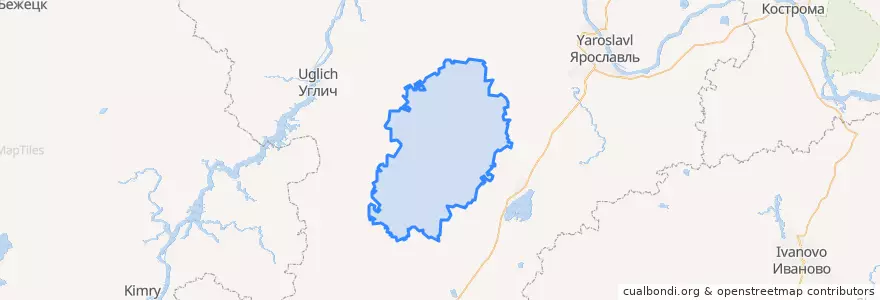 Mapa de ubicacion de Борисоглебский район.