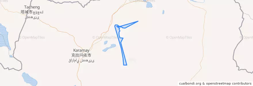 Mapa de ubicacion de 夏孜盖乡.
