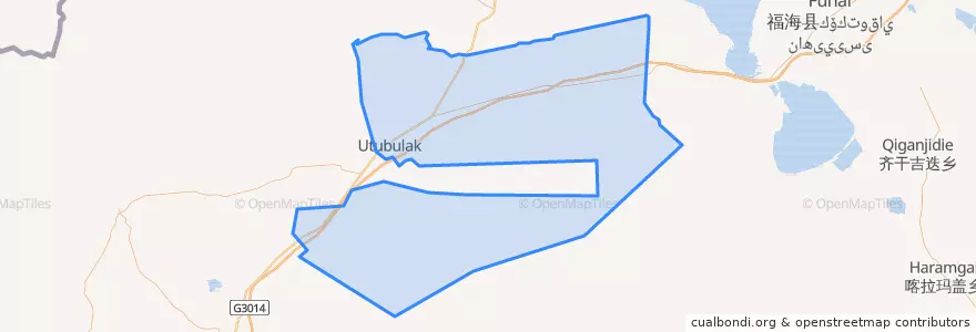 Mapa de ubicacion de 伊克乌图布拉格牧场.