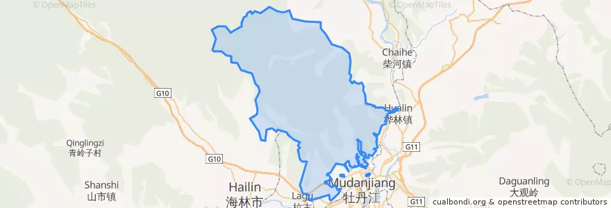 Mapa de ubicacion de Sandaoguan.