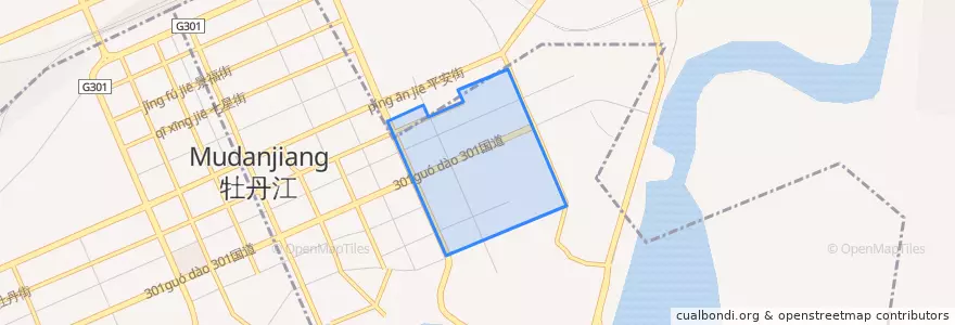 Mapa de ubicacion de Chang'an Subdistrict.