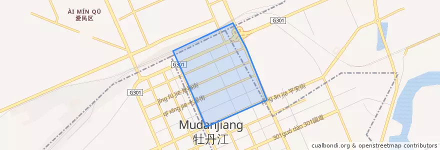 Mapa de ubicacion de 七星街道.