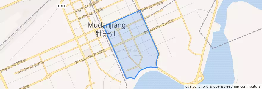 Mapa de ubicacion de Xin'an Subdistrict.