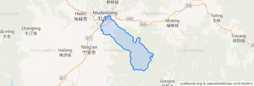 Mapa de ubicacion de Саньдаогуань.