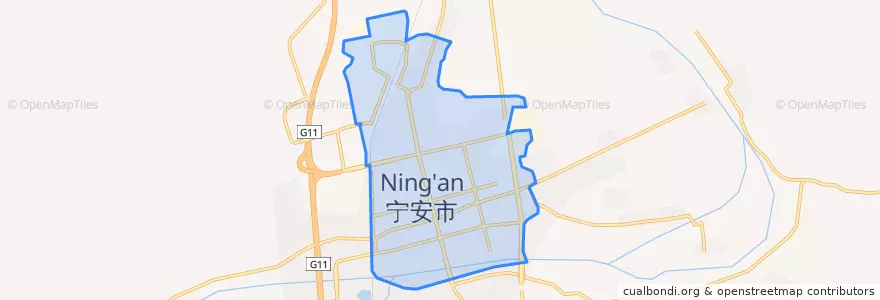 Mapa de ubicacion de Chengqu Subdistrict.